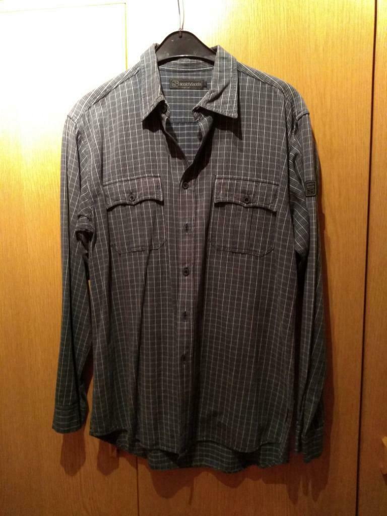 Magnifique chemise homme à carreaux de la marque Scotch and, Enlèvement ou Envoi, Porté, Gris, Scotch en Soda