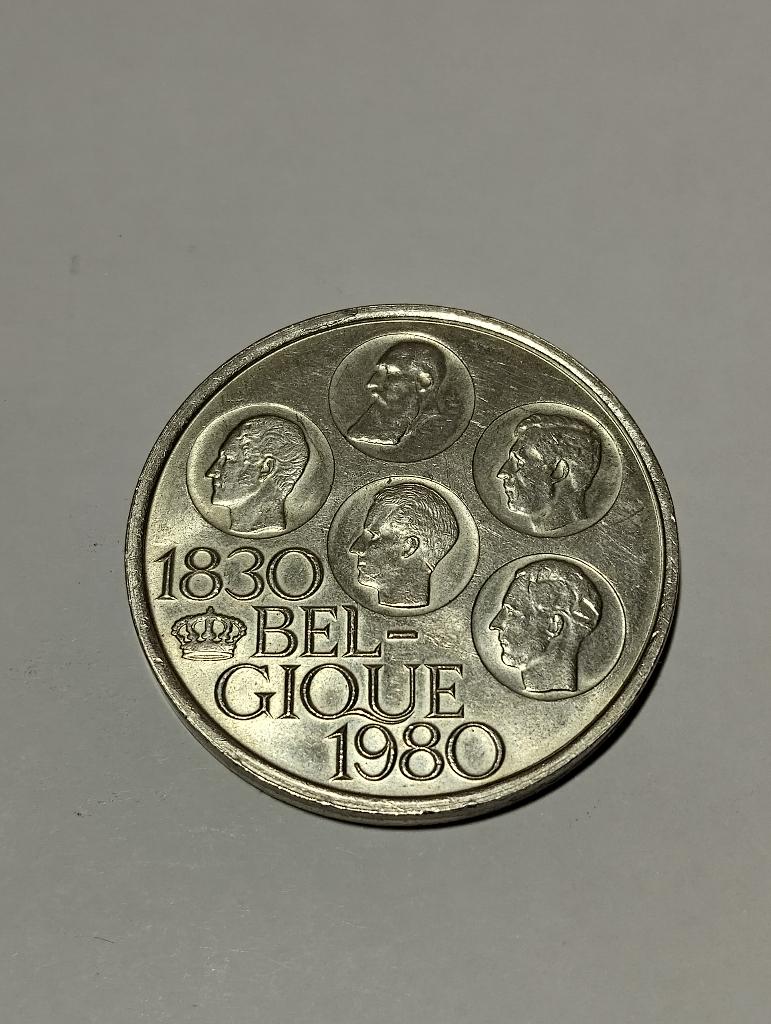 150 jaar Belgische onafhankelijkheid 500 FB 1830-1980, Postzegels en Munten, Munten | België, Ophalen, Zilver, Losse munt, Zilver