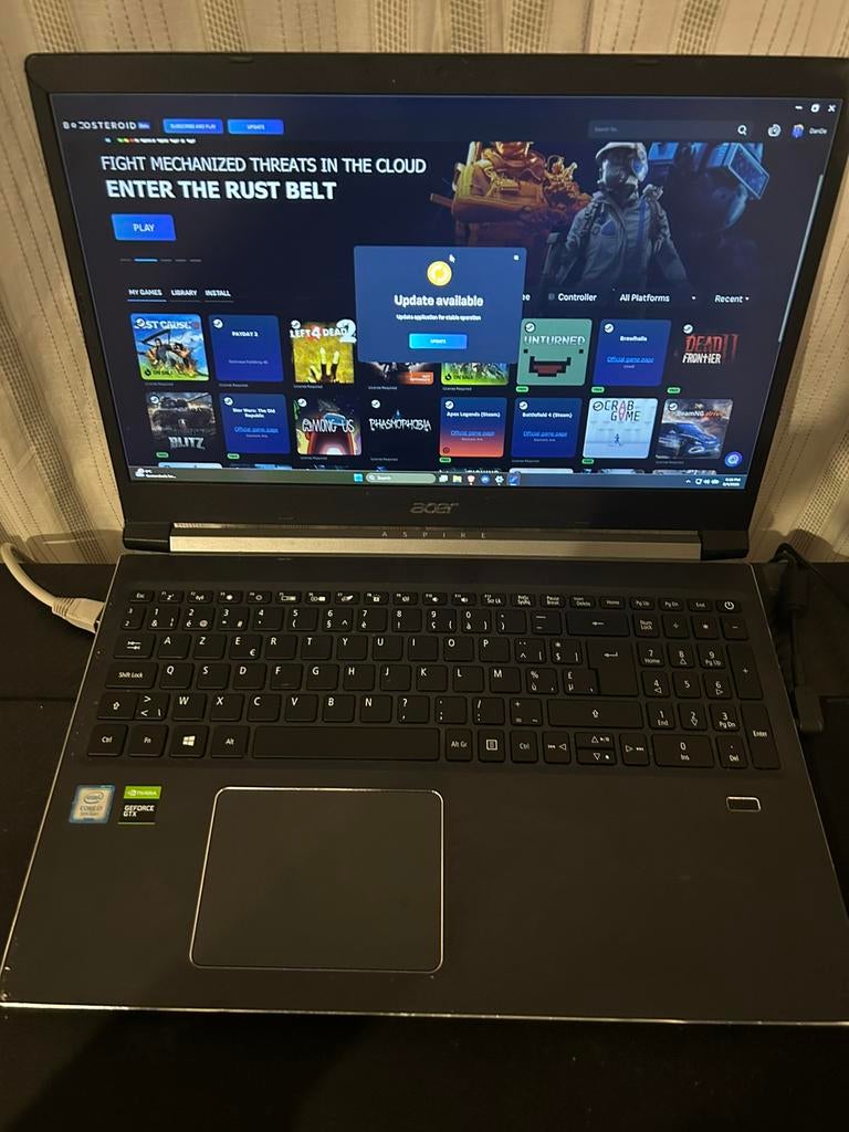 Acer Aspire A715-74G gaming/werk laptop, Computers en Software, Windows Laptops, Gebruikt, 15 inch, SSD, 2 tot 3 Ghz, 16 GB, Azerty