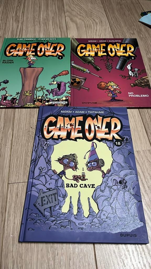 Lot de 3 BD Game over. Bon état, Livres, Enlèvement ou Envoi, Utilisé