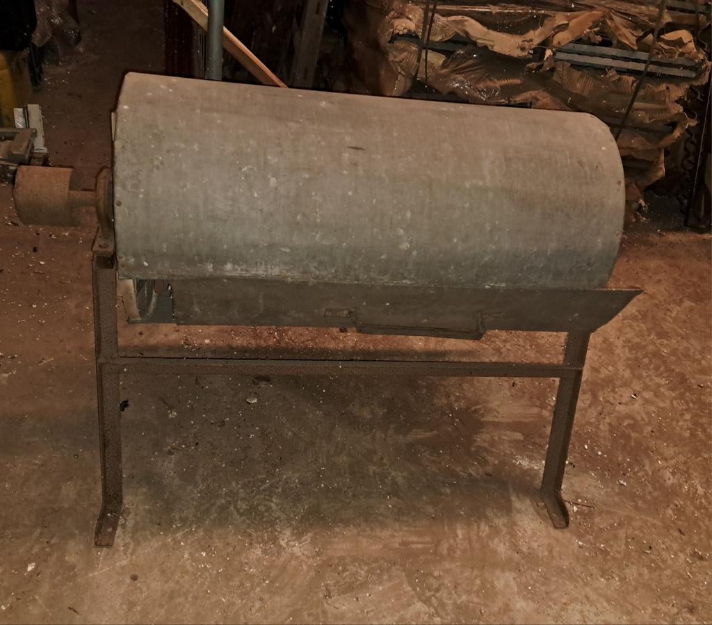 Ton tonnen oude zinken havermout ton decoratie, Ophalen