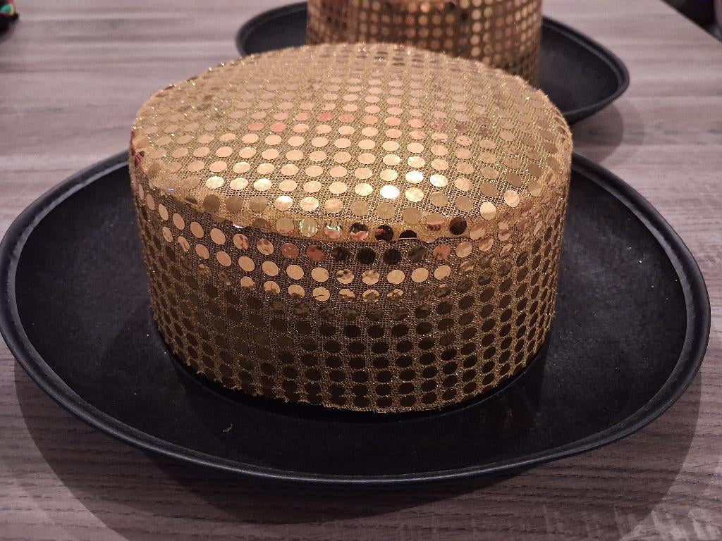 2 x glitterhoed, Ophalen of Verzenden, Zo goed als nieuw, Accessoires