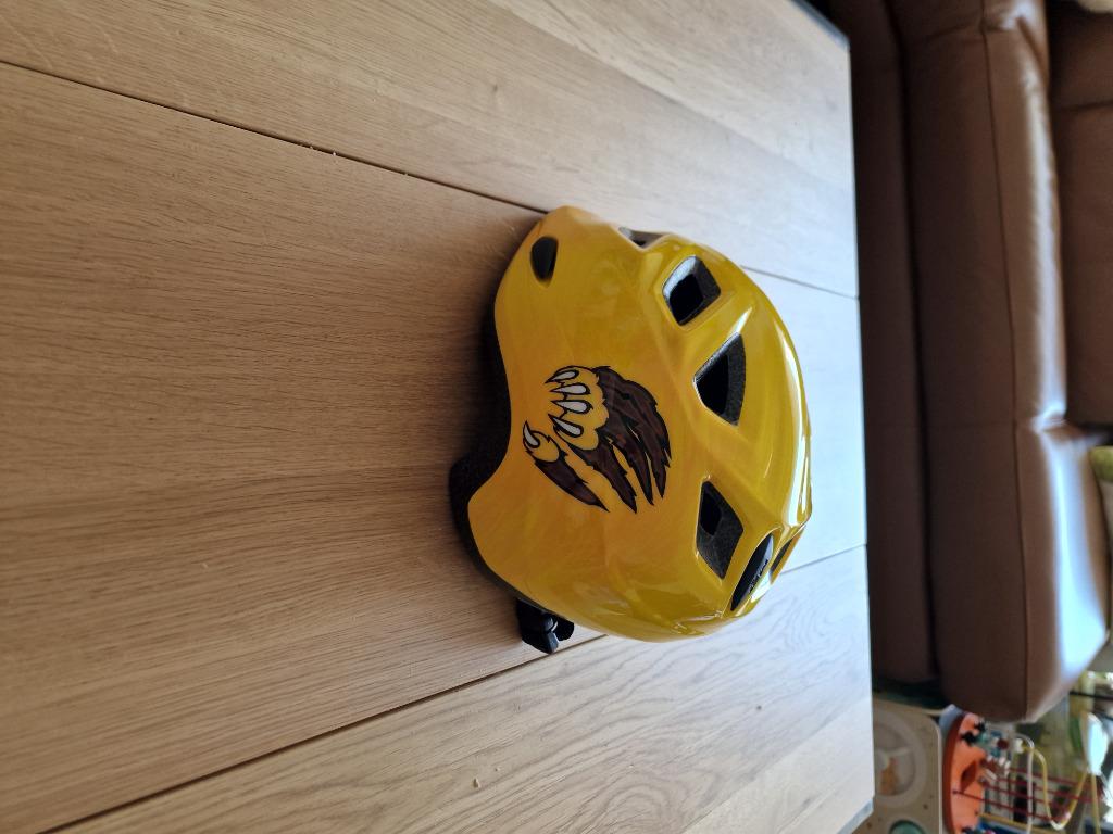 casque vélo enfant (jaune) de marque MET   46-53 cm, Enlèvement ou Envoi, Comme neuf, Garçon ou Fille