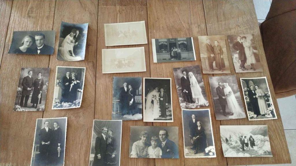 Lot cartes postales en noir et blanc couples Antoing Tournai, Enlèvement ou Envoi, Avant 1920, Non affranchie, Autres thèmes