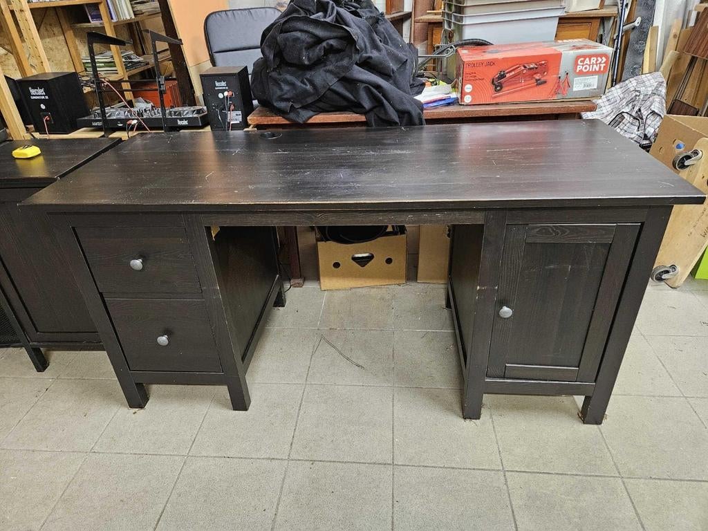 Bureau + armoire Hemnes Ikea, Maison & Meubles, Bureaux, Utilisé, Enlèvement