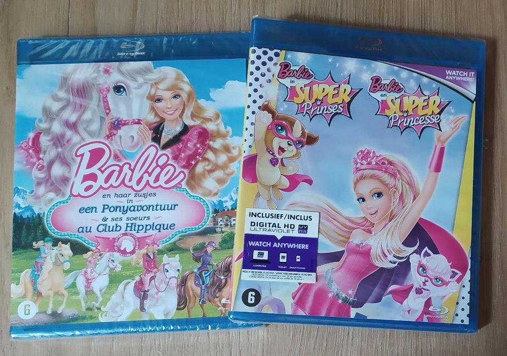 2 x Barbie blu-ray, Cd's en Dvd's, Ophalen of Verzenden