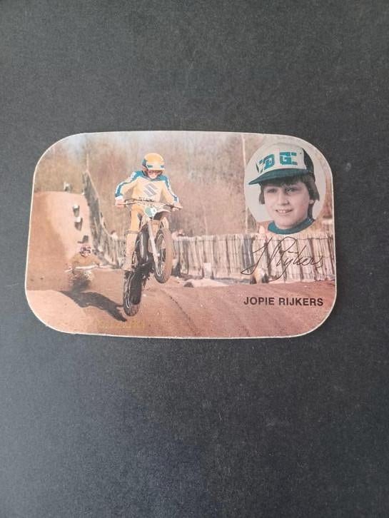 Sticker motocrosser Jopie Rijkers, Verzamelen, Verzenden, Zo goed als nieuw
