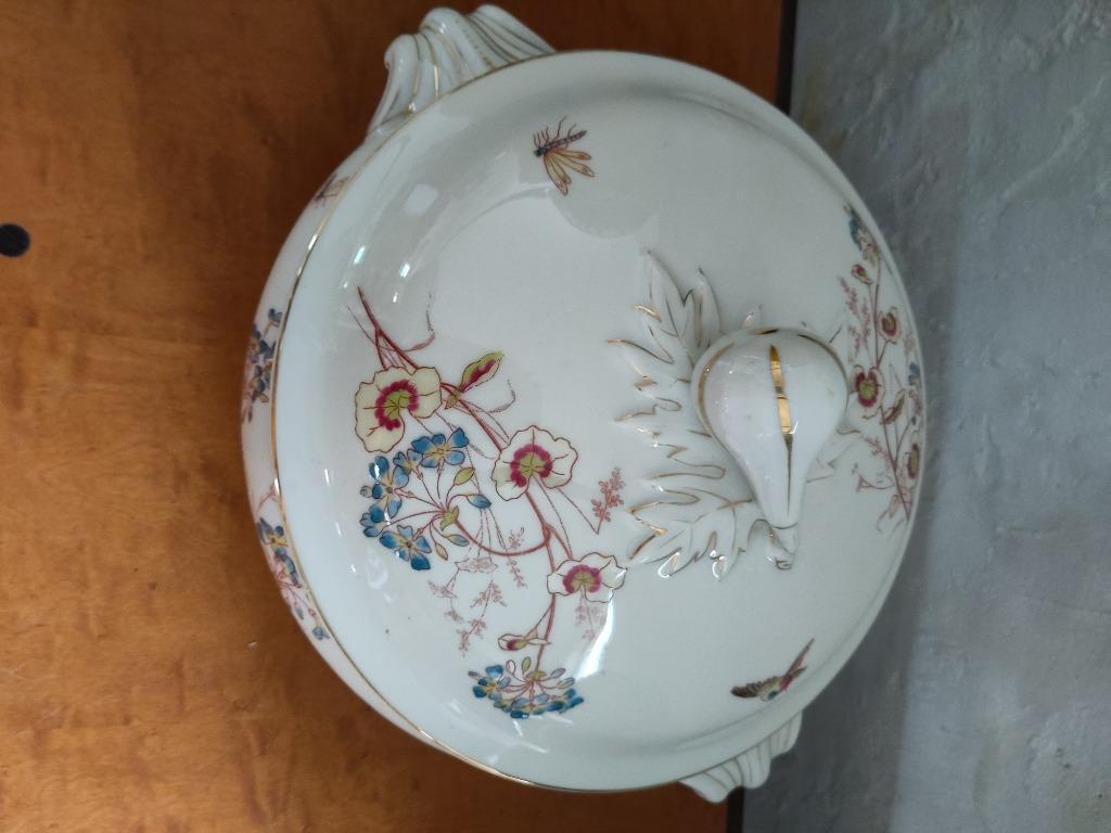 Prachtige Franse porseleinen soepterrine, Antiek en Kunst, Antiek | Porselein, Ophalen of Verzenden