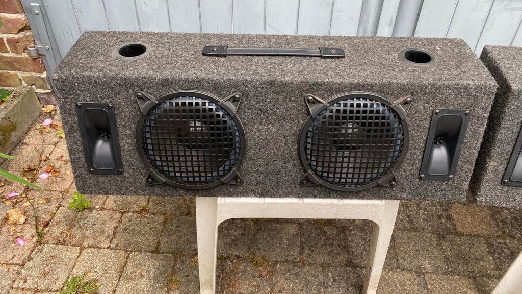 2 haut-parleurs de moniteur speakers, Enlèvement, Comme neuf, 60 à 120 watts