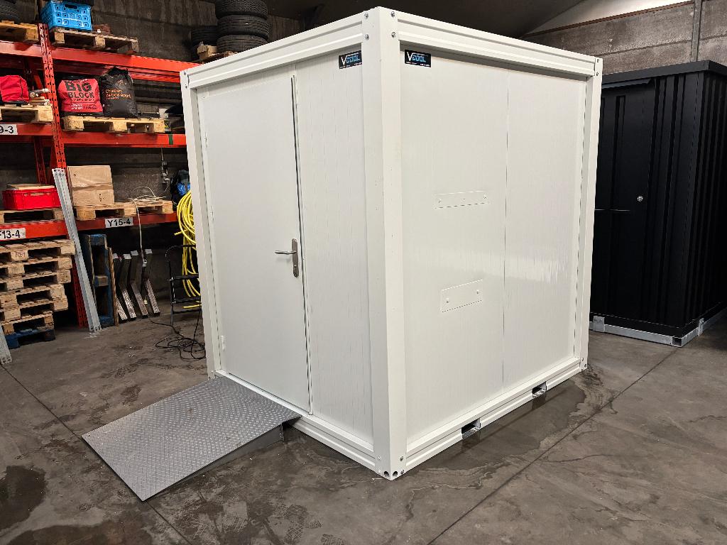Mindervaliden toilet cabine, Ophalen