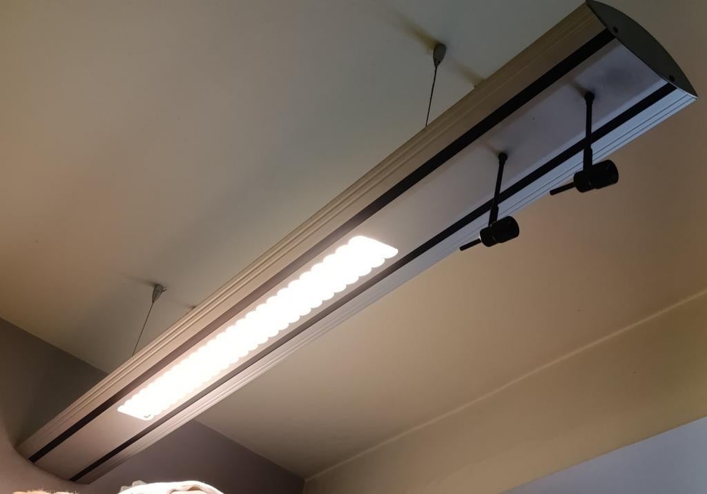 3 Hangende plafondlampen 175cm lengte, Ophalen