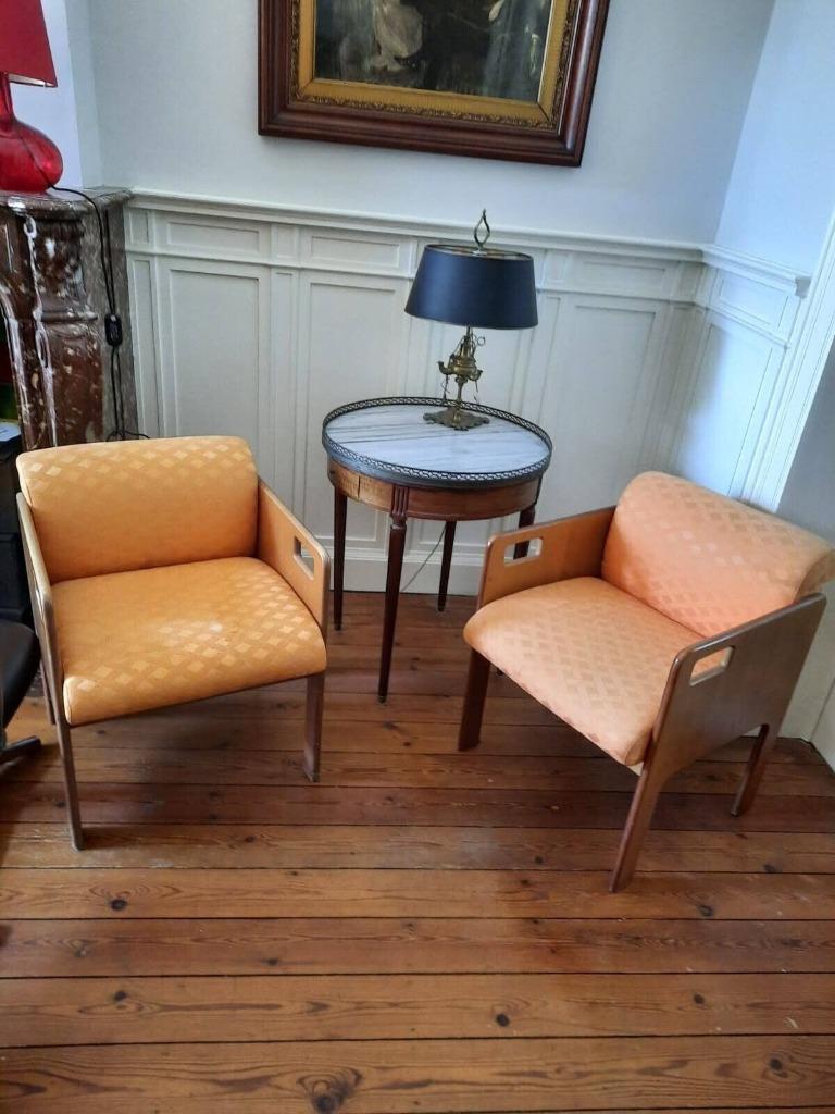 Lot 33 - 2 fauteuils (vers 1950), Enlèvement, Bois