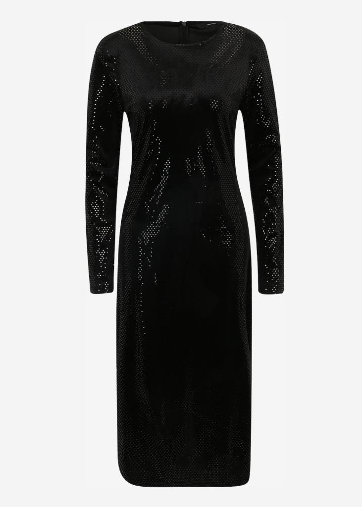 Jurk in zwart of in goud kleur mooi in kant one size, Kleding | Dames, Jurken, ANDERE, Verzenden, Zwart, Nieuw