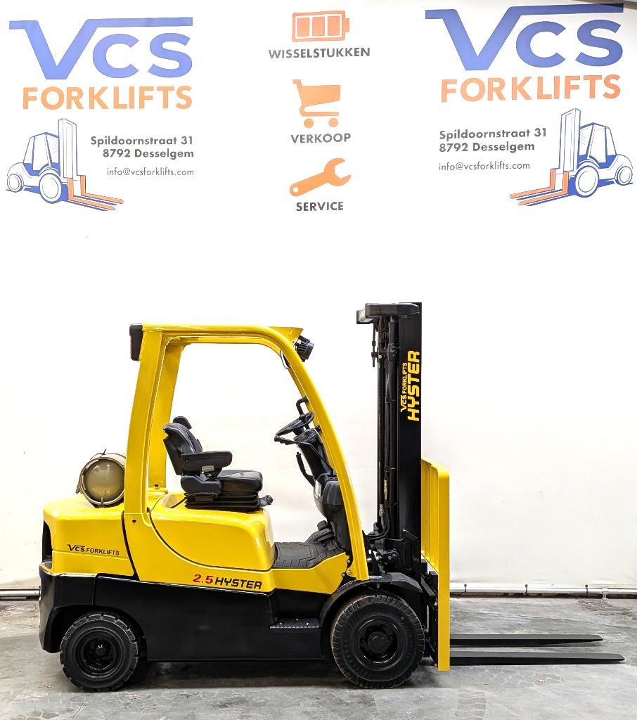 LPG heftruck: 2,5t Hyster H2,5CT 1195u + garantie, Heftruck, Hyster, 2000 tot 3000 kg, Ophalen