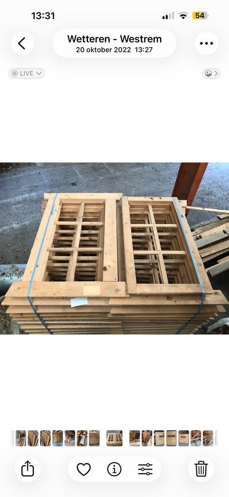 Encadrements de fenêtres pour abri de jardin - garage., Enlèvement, Neuf, Épicéa, Moins de 200 cm