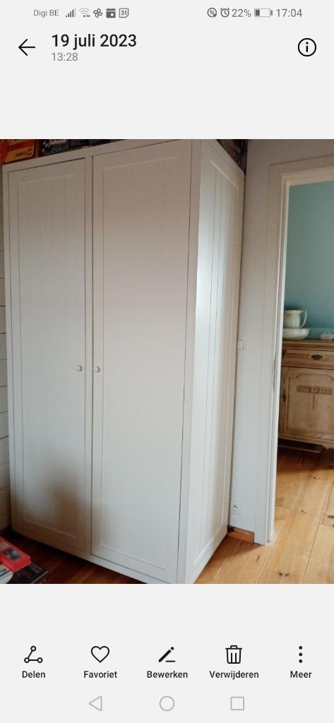 witte landelijke kast, Kinderen en Baby's, Ophalen, Gebruikt, Kast