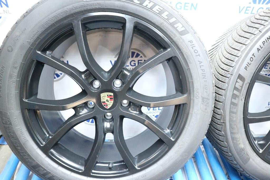 Porsche Cayenne coupe winterbanden origineel 21 inch 5x130, Gebruikt, 285 mm, Banden en Velgen, Personenwagen