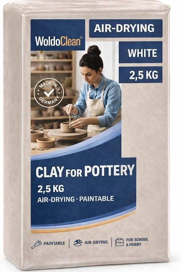 boetseerklei | knutselklei | 2,5KG | GRATIS LEVERING, Hobby & Loisirs créatifs, Poterie, Neuf, -, WOLDO CLEAN, -
