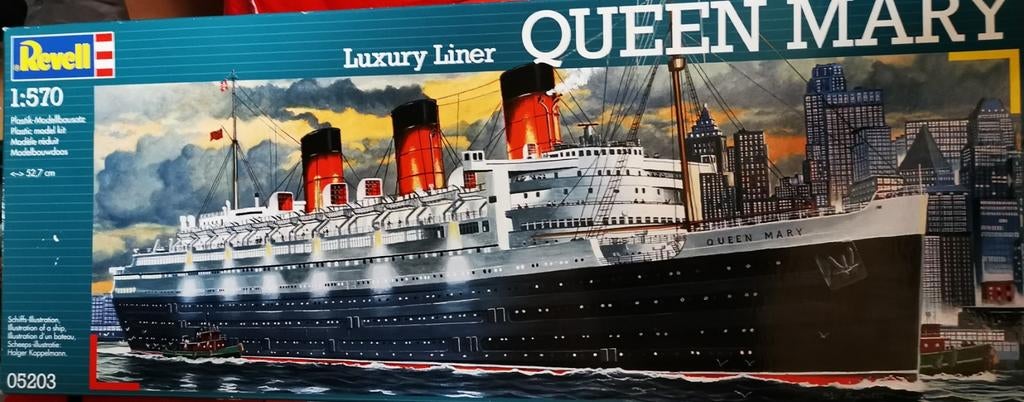 paquebot de luxe Queen Mary Revell 05203, Hobby & Loisirs créatifs, Modélisme | Bateaux & Navires, Enlèvement ou Envoi, Comme neuf