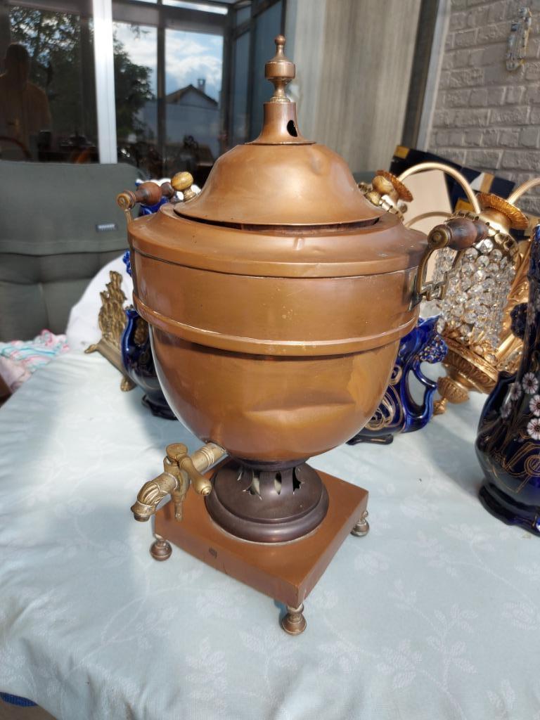 Samovar (theemaker)in koper, Antiek en Kunst, Ophalen, Koper