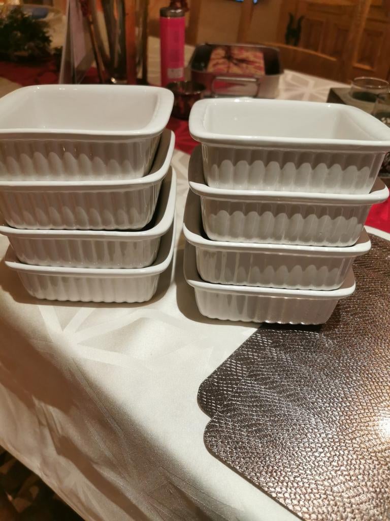 8 stuks lasagne ovenschaaltjes, Ophalen of Verzenden, Keramiek