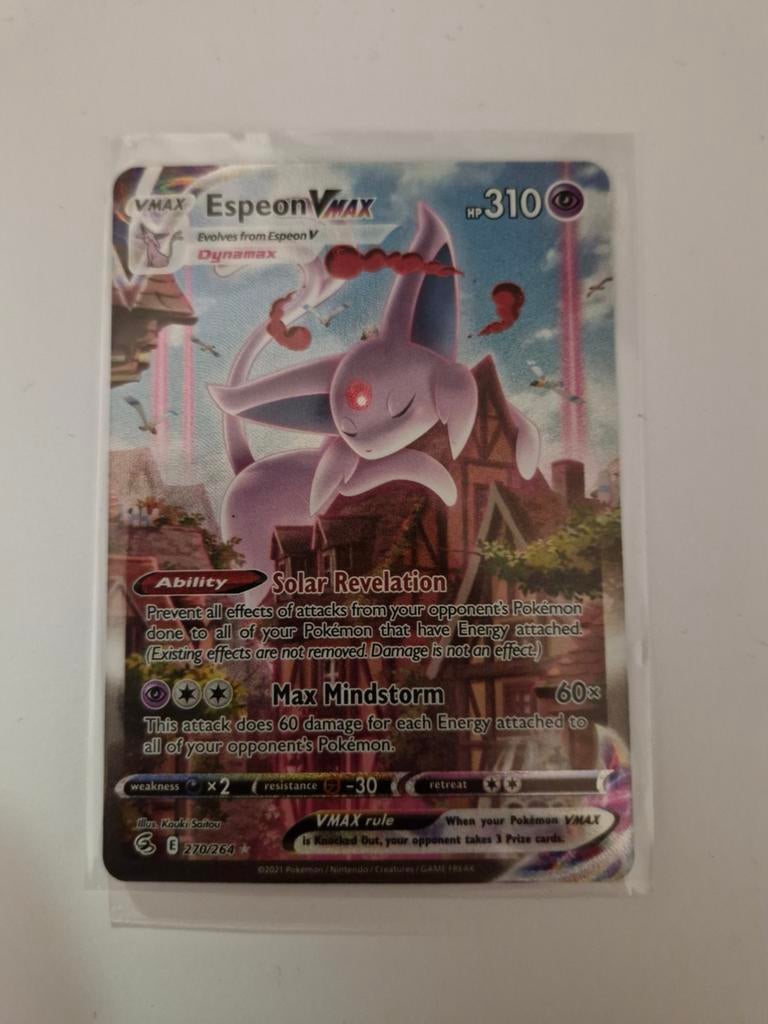 Espeon Vmax, Ophalen of Verzenden, Zo goed als nieuw