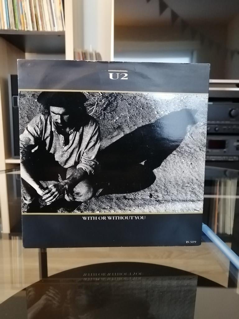 U2 - With or without you 7 "Single Vinyl, Envoi, Utilisé, Single