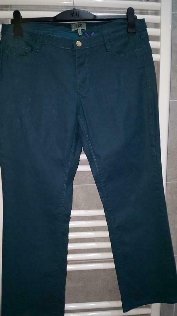 pantalon dame simili cuir CKS taille 40-42 neuf 10 euros, Enlèvement, Neuf, Vert