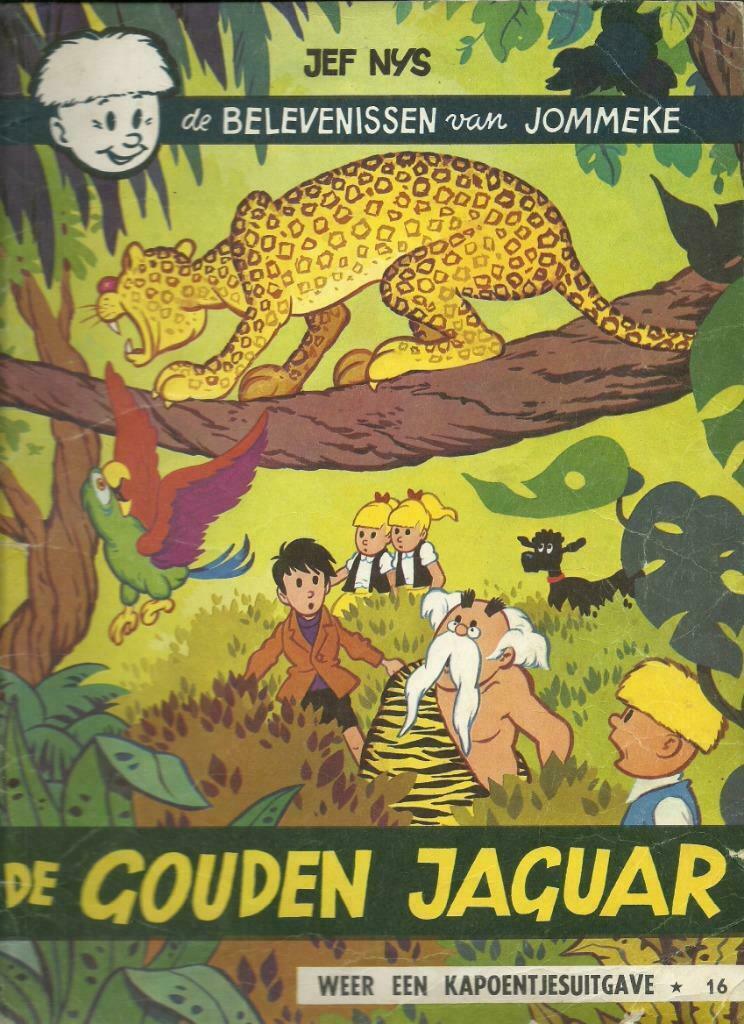 Jommeke : de Gouden Jaguar nr 16 , uit 1969, Boeken, Stripverhalen, Eén stripboek, Ophalen of Verzenden, Gelezen