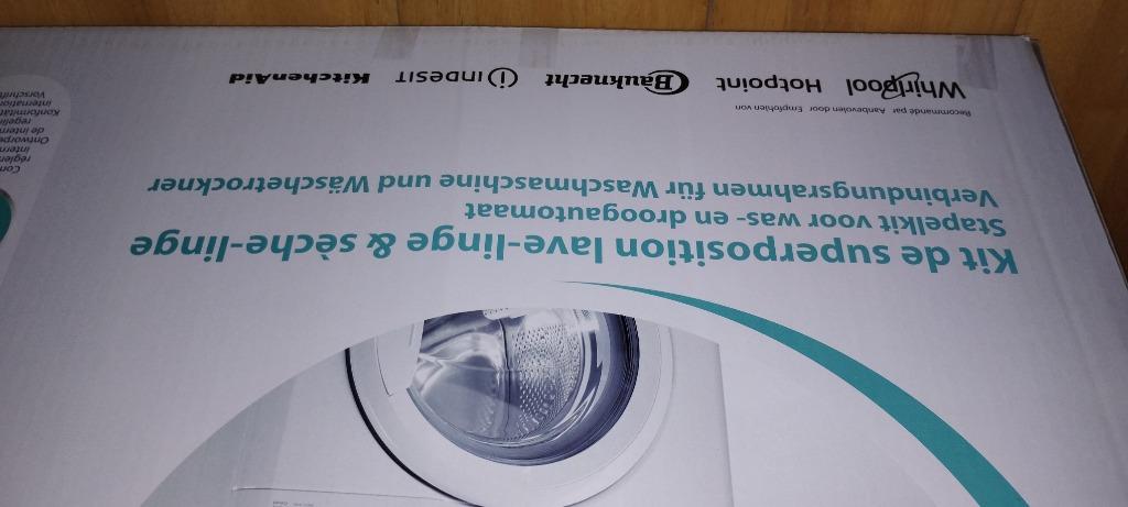 kit de superposition lave &sèche linge wpro KREFEL, Electroménager, Lave-linge, Enlèvement, Neuf