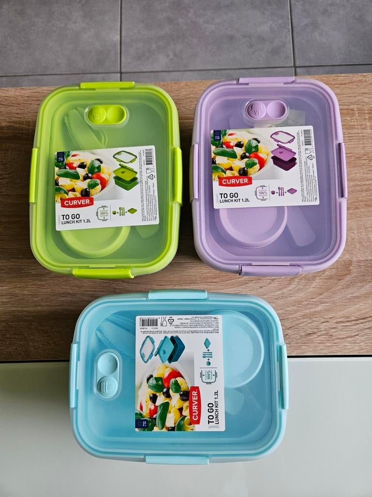 Nieuw: Curver to go lunch kit. Blauwe niet meer., Diversen, Schoolbenodigdheden, Nieuw, Ophalen