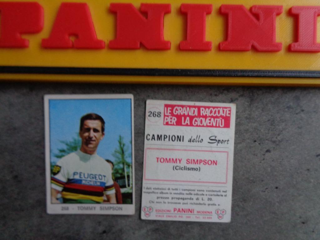 Autocollant PANINI TOM SIMPSON CAMPIONE DELLO SPORT, Enlèvement ou Envoi, Autocollant