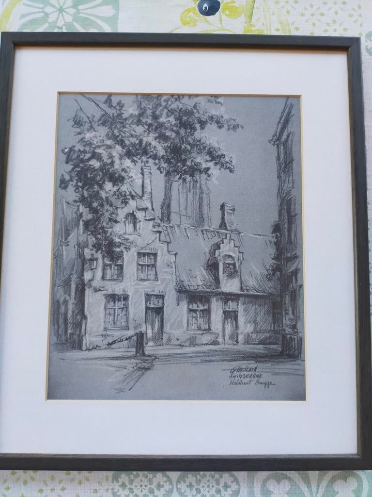 Tekening van Ghislain Swinberghe., Ophalen