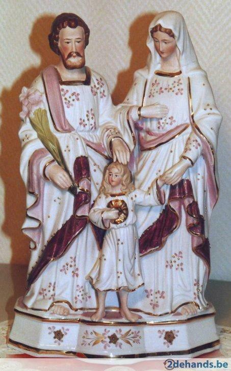Sainte famille, bisquit, Antiquités & Art, Enlèvement