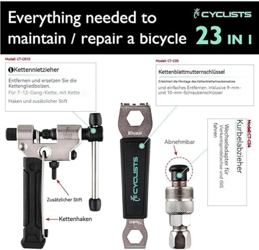 Kit de réparation de vélo, boîte à outils, LIVRAISON GRATUIT, Envoi, Neuf