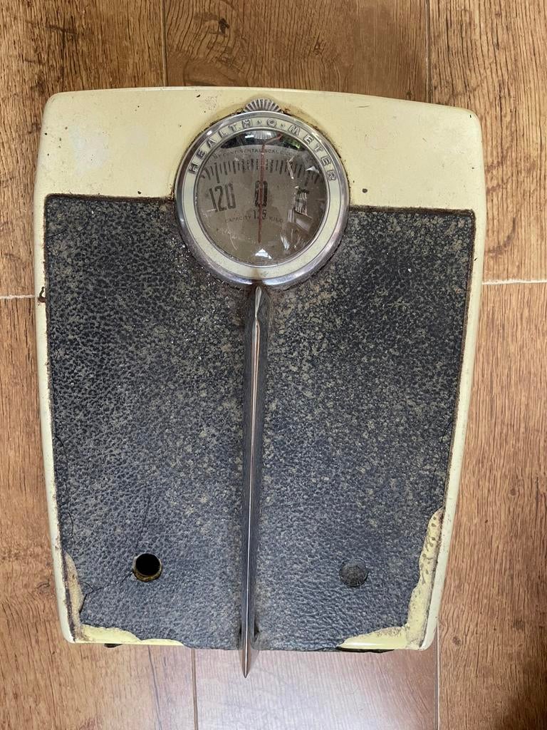 Vintage personen weegschaal, Ophalen, Gebruikt, 100 kg of meer, Personenweegschaal