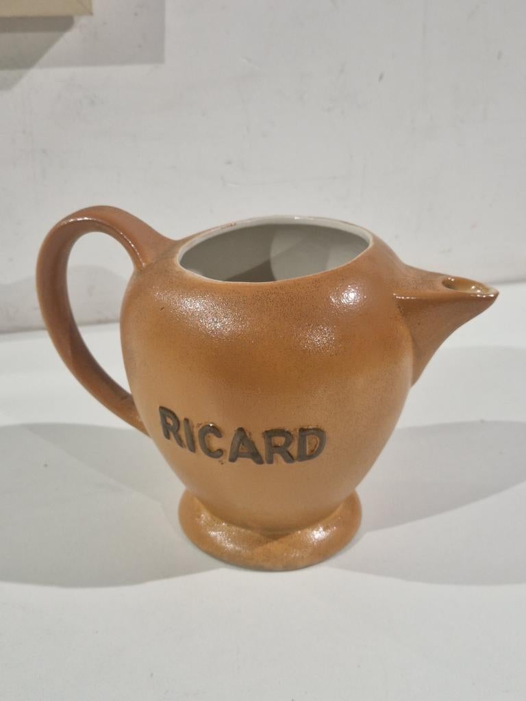 ZELDZAME Franse vintage Revol St Uze RICARD kan karaf 1liter, Ophalen of Verzenden