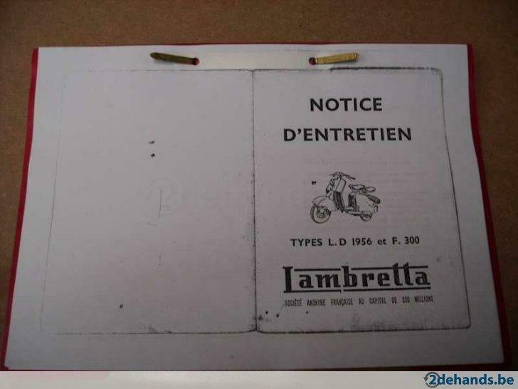 Lambretta LD 1956 en F.300 boek, Enlèvement ou Envoi