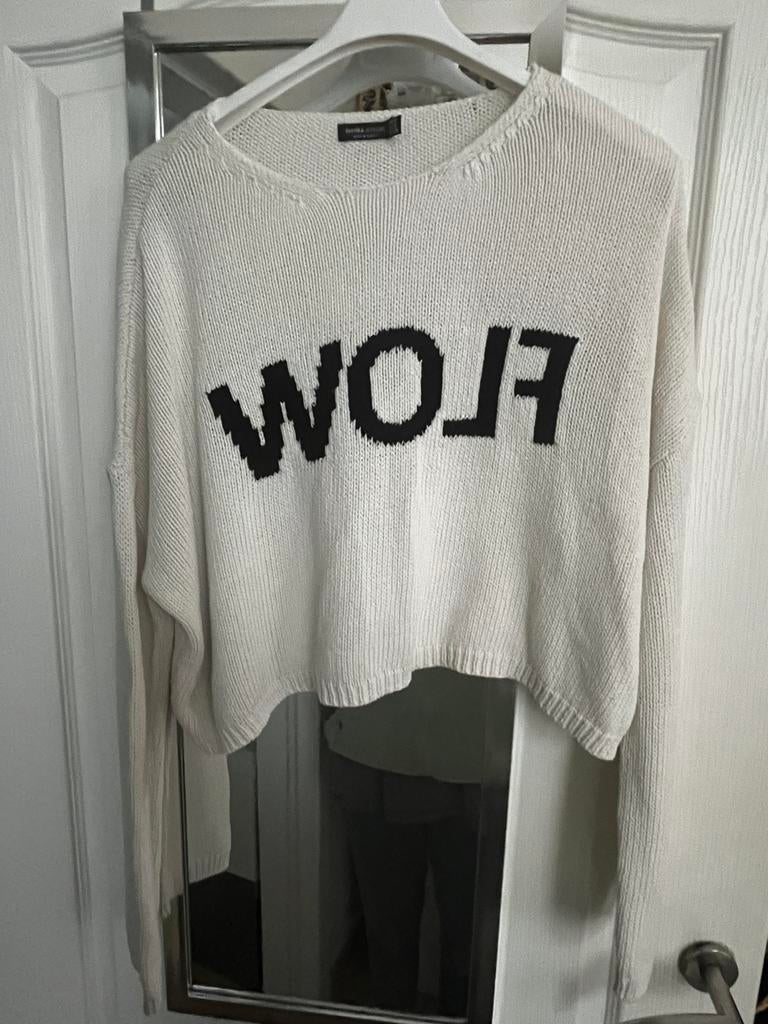 Oversized trui met korte mouwen van Zara, Ophalen of Verzenden, Zo goed als nieuw