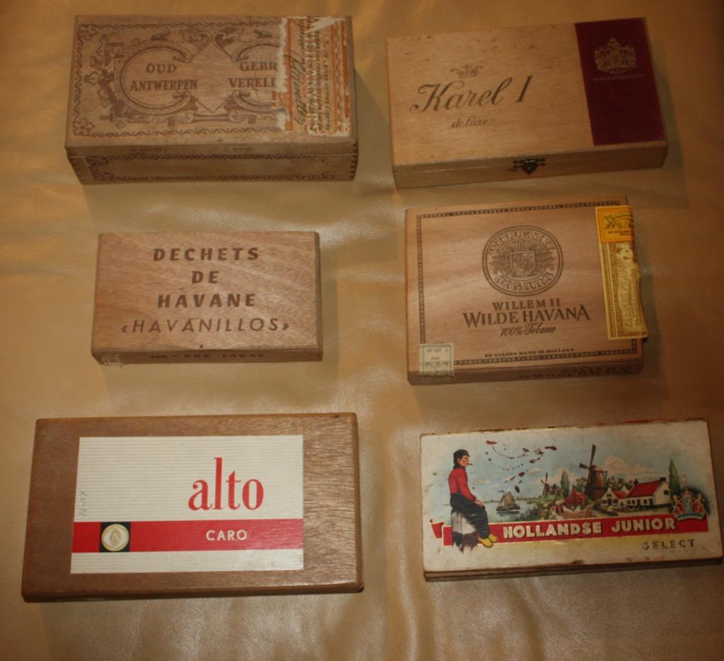 Sigaren lege houten dozen., Ophalen of Verzenden, Gebruikt, Tabaksdoos of Verpakking