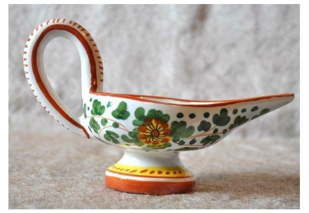 bougeoir faience deruta, Enlèvement ou Envoi, Utilisé