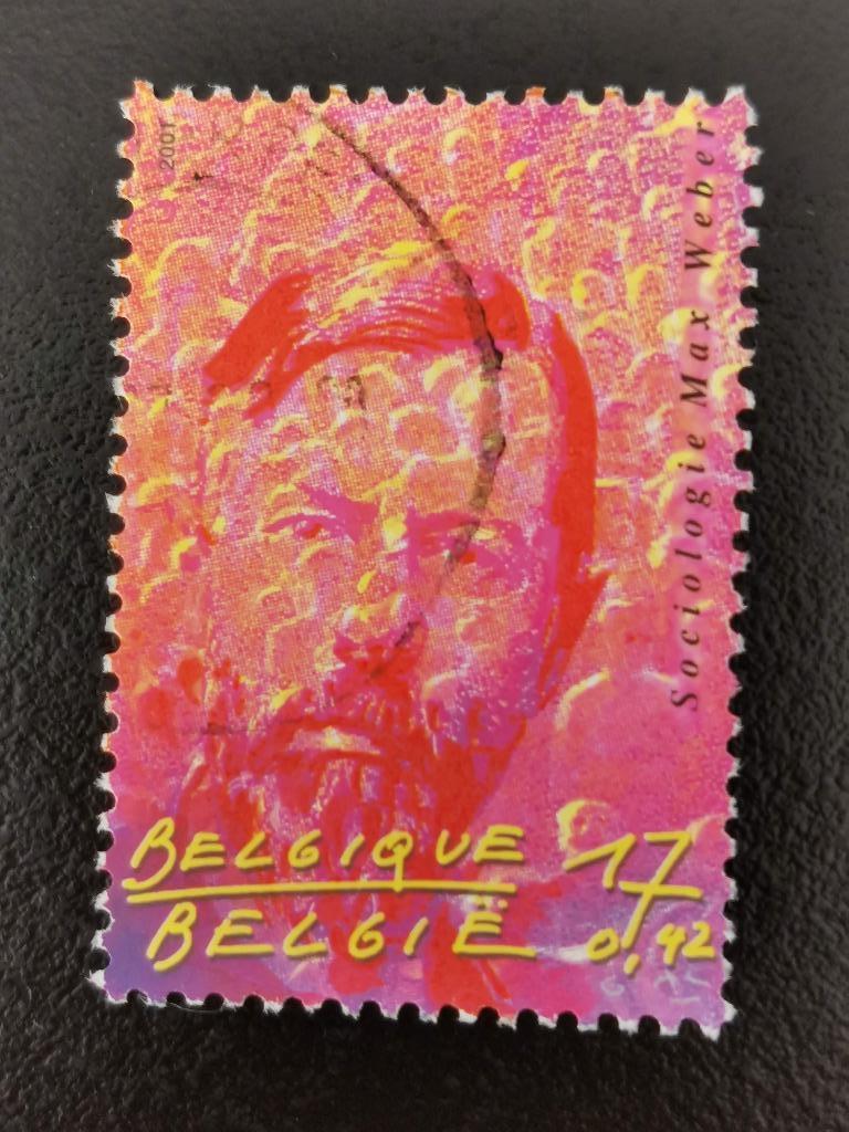Belgique 2001 - 20e siècle - Max Weber - sociologie, Enlèvement ou Envoi, Affranchi