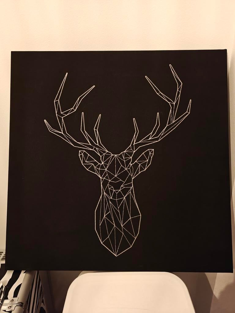Toile de cerf noir/blanc, Enlèvement