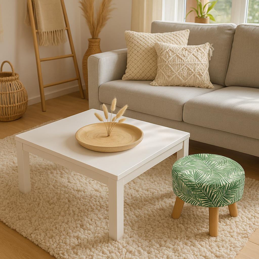 🪴 Tropisch krukje met houten poten – boho vibes 🌿, ?, Zo goed als nieuw, Hout, ?