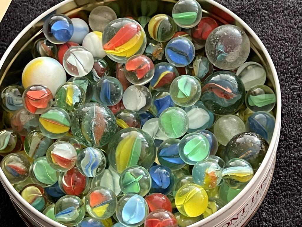 151 Vintage knikkers, Ophalen, Zo goed als nieuw