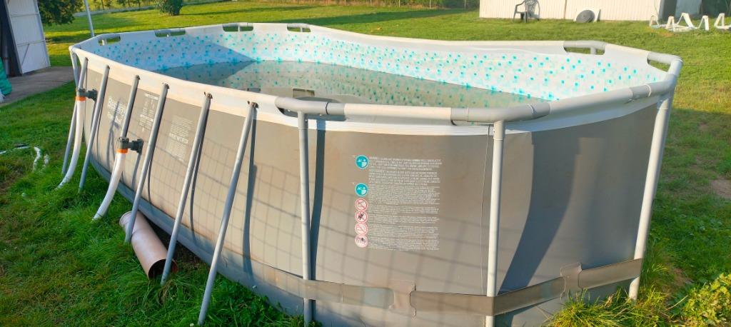 Piscine Bestway avec bash + échelle + pompe filtre & produit, Enlèvement, Utilisé, 120 cm ou plus, Piscines hors sol