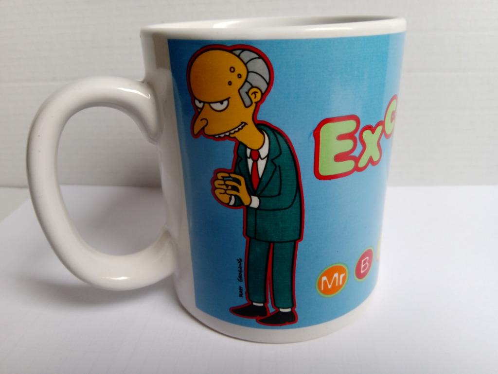 Tas The Simpsons Excellent drinkbeker,mok,kop ,retro vintage, Verzamelen, Ophalen of Verzenden, Zo goed als nieuw, Film, Gebruiksvoorwerp