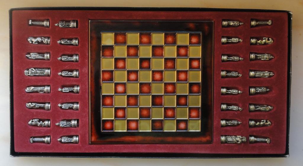 Griekse schaakset Manopoulos, Hobby en Vrije tijd, Gezelschapsspellen | Bordspellen, Een of twee spelers, Ophalen, Zo goed als nieuw