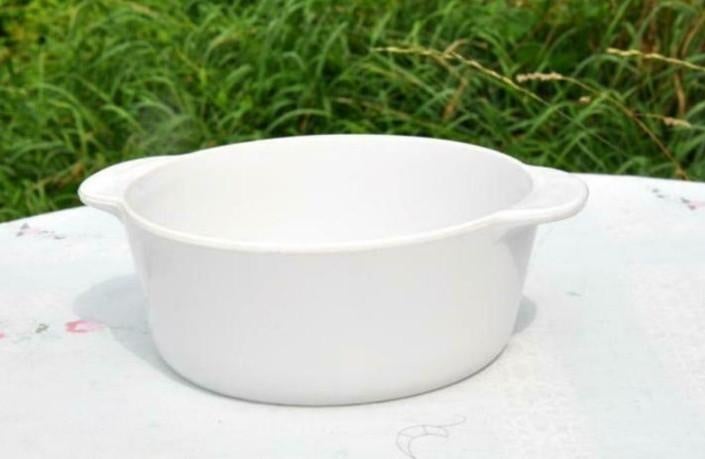 § plat rond blanc pour cuisson au  four, Ophalen of Verzenden, Zo goed als nieuw, Keramiek, Overige typen