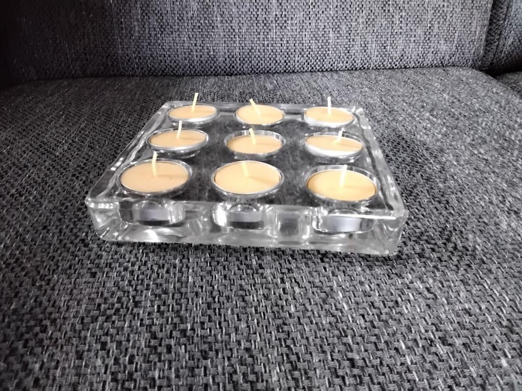 Schaal met kaarsen, Ophalen of Verzenden, Zo goed als nieuw